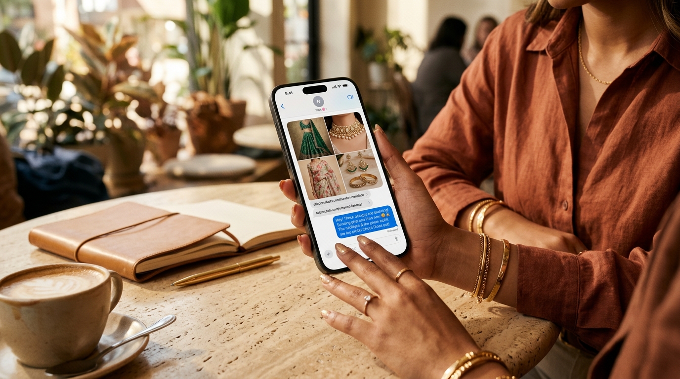 A Shoppin personal shopping request being shared