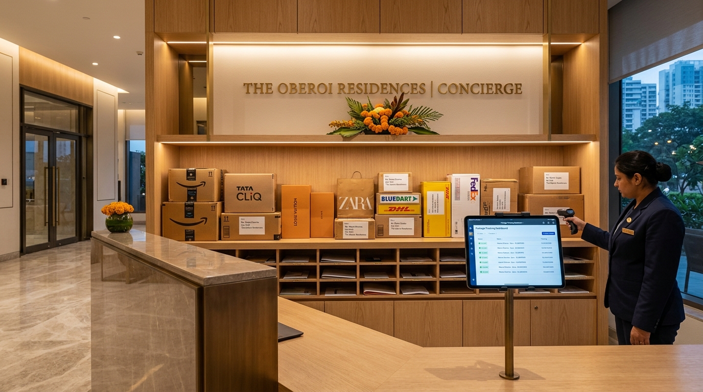 Dedicated virtual address and concierge package receiving in India